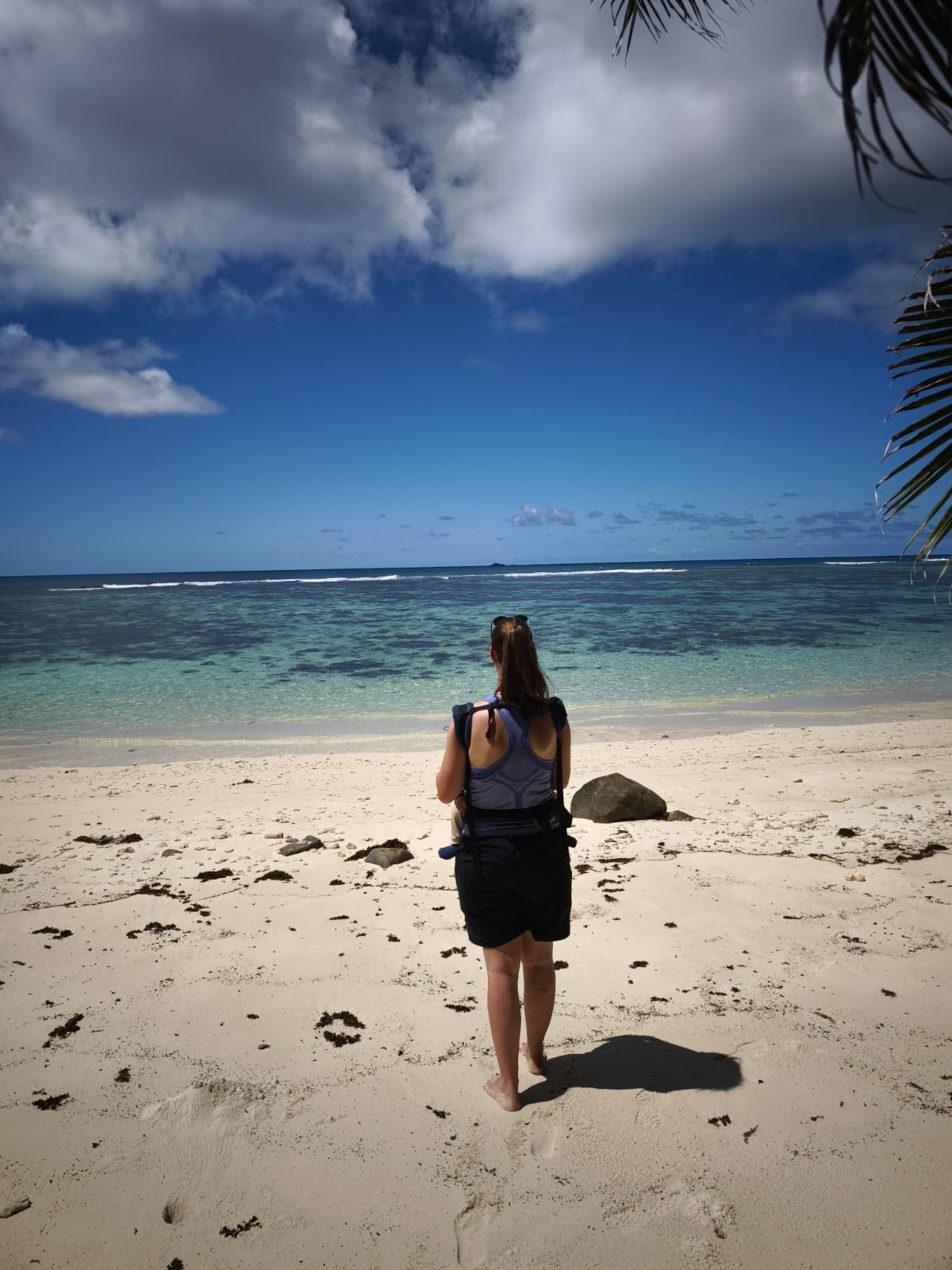 Strandspaziergang auf Mahé, Seychellen