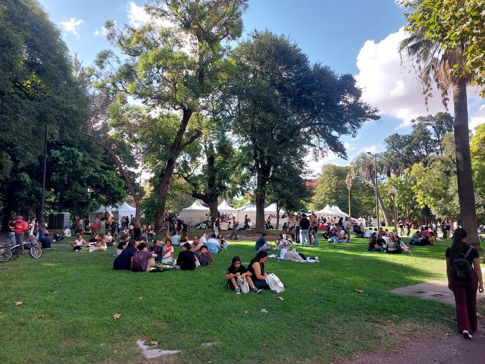 Kunsthandwerksmarkt im Park nahe Recoleta Buenos Aires